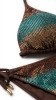 Brazilian Degradé Slip Strass Triangle Bikini - FAFO