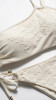 Bikini a Fascia Floreale e Ricami in Pizzo e Slip Regular - FALI