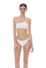 Bikini a Fascia Floreale e Ricami in Pizzo e Slip Regular - FALI