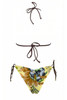 Bikini Triangolo Tropical con Pailettes e Ricami e Slip Brasile - TRGI