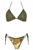 Triangle Mesh Bikini with Sequins and Brazil Briefs - TRGI