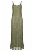 Long Dress Mesh Cover-Up with Sequins and Fringes - PAVE