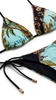 Bikini Patchwork a Triangolo con Perline e Slip Brasiliana - TRAN