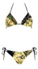 Bikini Patchwork a Triangolo con Perline e Slip Brasiliana - TRGN