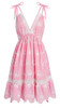 ROSE Mini Dress with Floral Embroidery - PINK