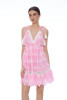 ROSE Mini Dress with Floral Embroidery - PINK