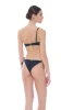 One Shoulder Bikini with Golden Accessories and Brazilian - ROPR