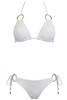 Bikini Triangolo Etnico con Dettagli Gold Ring e Slip Brasiliana - FALI