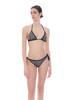 Bikini a Triangolo con Borchie Cromate e Slip Brasiliana - FAPR