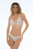 Triangle Bikini with Chrome Studs and Brazilian Briefs - FALI