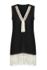 Short dress with fringes - CRNE