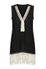 Short dress with fringes - CRNE