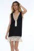 Short dress with fringes - CRNE