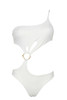 Trikini Monospalla con Cut-Out e Anello Dorato - FALI