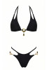 Bikini Triangolo con Cut-Out con Dettagli Oro - ROPR
