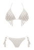 REBI Triangle Mesh Bikini with Fringes - REBI