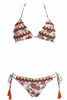 Bikini Floral Triangle Crochet Effect with Brazilian - FLBI