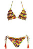 Bikini Floral Triangle Crochet Effect with Brazilian - FLGI