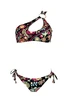 Floral One Shoulder Bikini with Ring - FLNE