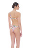 Bikini Monospalla Stampa Floreale con Cerchio Dorato - FLBI