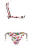 Floral One Shoulder Bikini with Rim - FLBI