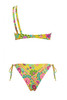 Floral One Shoulder Bikini with Rim - FLGI