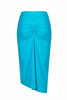 Midi Skirt in Microfiber with Knot - ROTU
