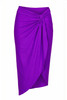Midi Skirt in Microfiber with Knot - ROVI