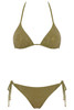 Triangle Bikini with Rhinestone Net and Regular Slip - FAVE