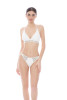 Bikini a Triangolo a Vela con Borchie Cromate e Slip Regular - FALI