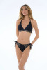 Bikini a Triangolo a Vela con Borchie Cromate e Slip Regular - FAPR