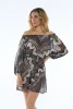 SHORT RUFFLED NECK DRESS - ETNE