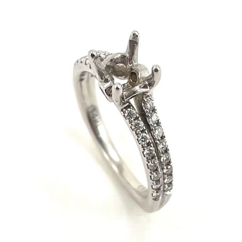 14 karat Two Band Engagement Ring