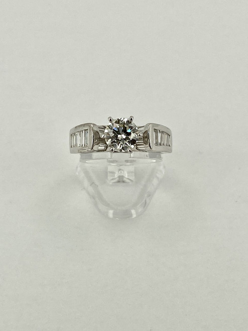 14 karat Baguette Engagement Ring Setting