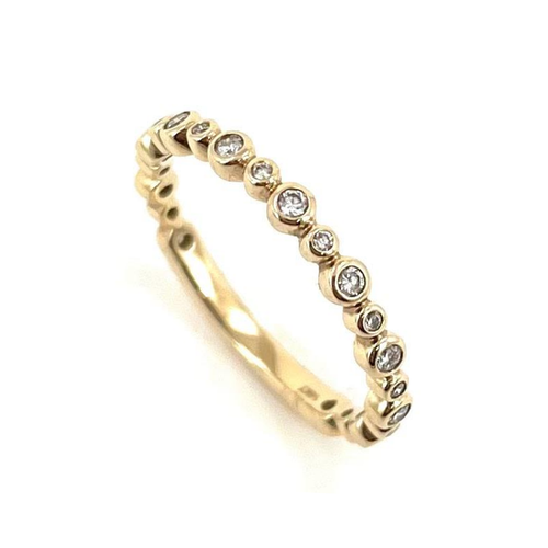 14 Karat Yellow Gold 0.25ctw Round Diamond Band