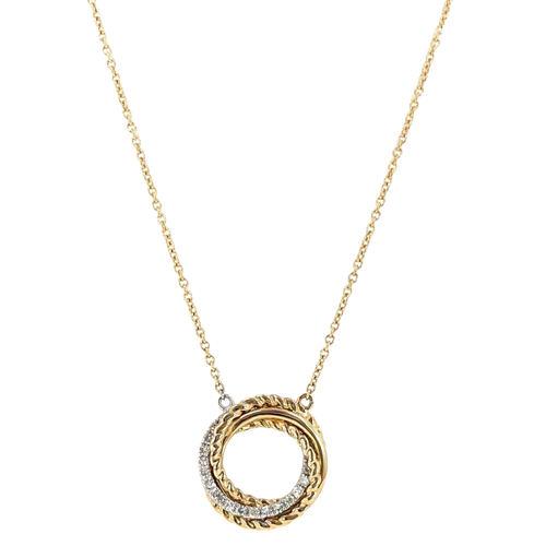 14kt Yellow Gold Necklace with Diamonds