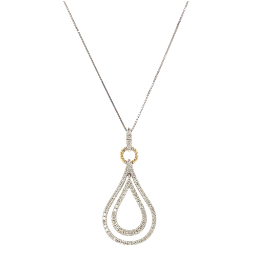 Lady's White Gold Pendant with Diamonds
