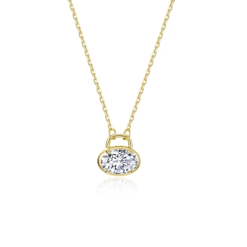 Oval Lock Necklace