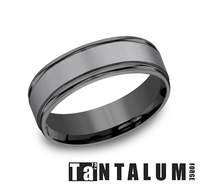 Men's Tantalum Satin Finished Ring