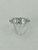 14 karat 3 Emerald Engagement Ring