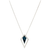 1.08ct London Blue Topaz Necklace with Diamonds