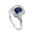 1.04ct Oval Sapphire with Diamonds Ring