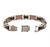INOX Black & Red Plated Dante Link Bracelet