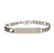 INOX Steel Engravable Double ID Plate with Curb Chain Bracelet