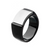 INOX Two Tone Stainless Steel, Black Engraveable Signet Ring