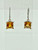 14 Karat White Gold Princess Cut Citrine Earrings