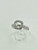 14 Karat White Gold Engagement Ring Setting with 0.96ctw  Diamonds