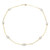 14 Karat Yellow gold Pearl Paperclip Necklace