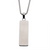 INOX Steel Engravable Drop Pendant with Round Box Chain