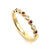 14 Karat Yellow Gold Diamond and Ruby Fashion Ring